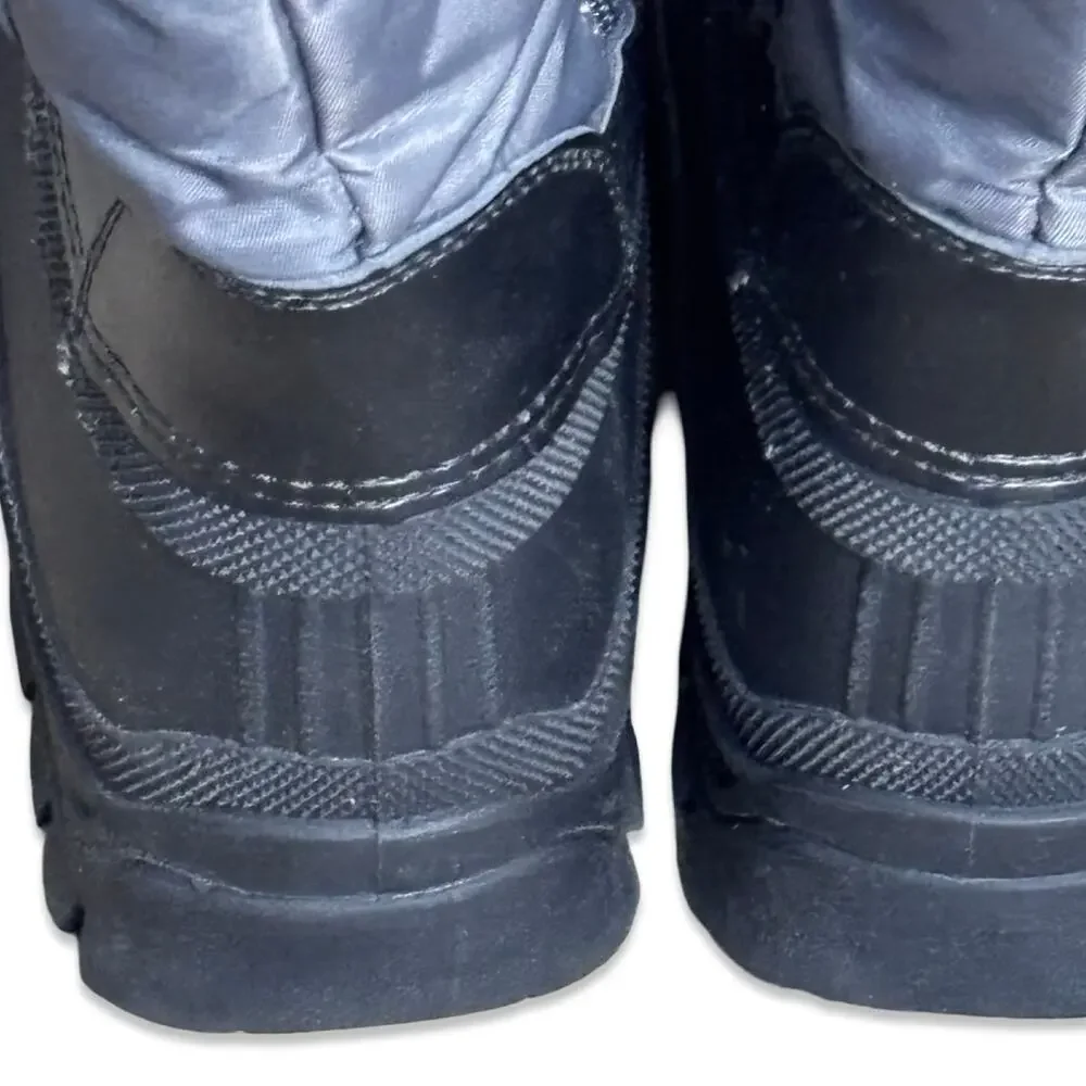 Dream Pairs Kids Waterproof Snow Boots Grey Black Faux Fur Lined Winter‎ US 1